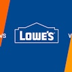 There are three white logos; Home Depot with an orange background, Lowe's with a blue background, and Amazon with a yellow background.