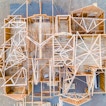 An above view of a house under construction.